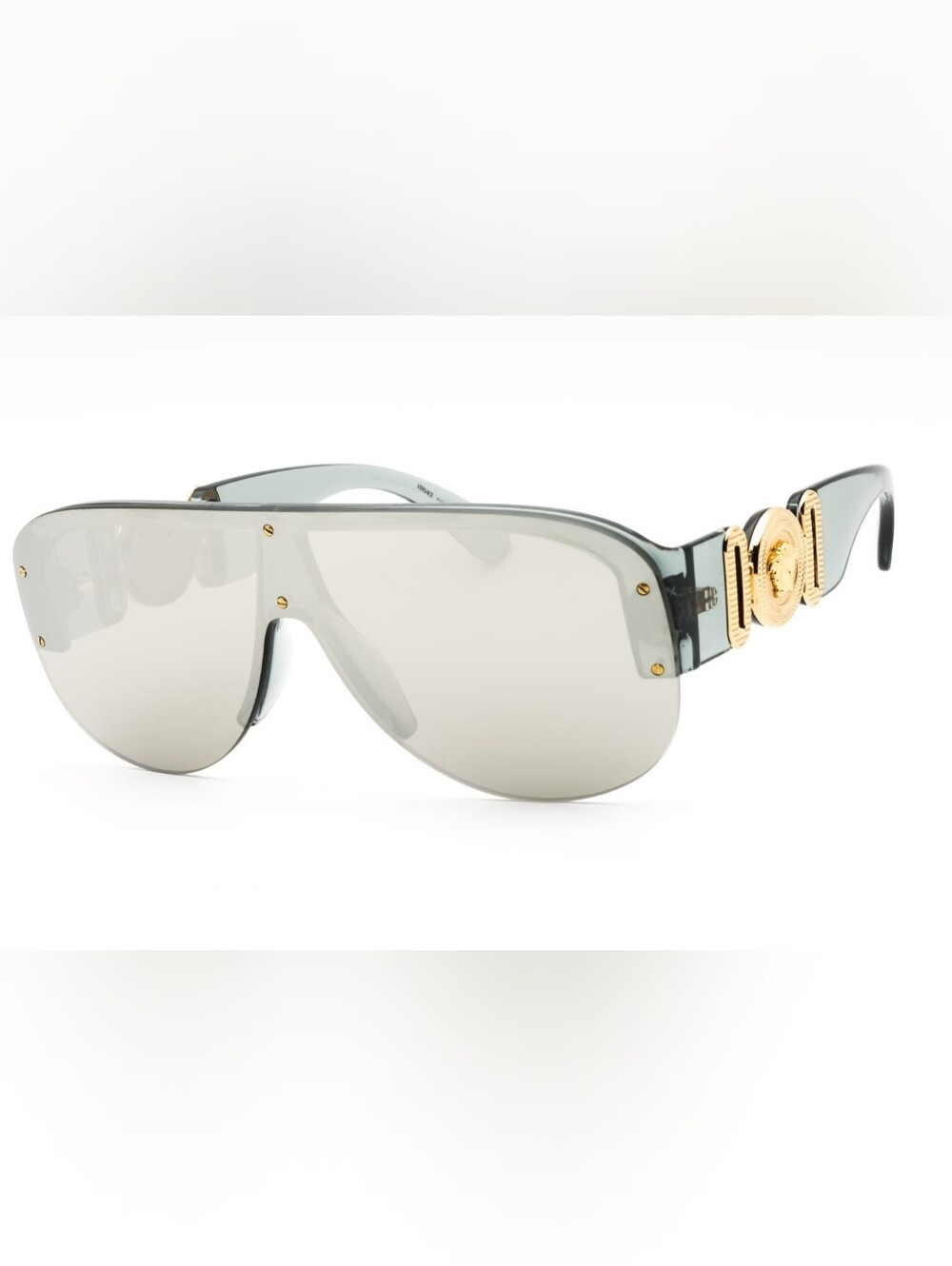 Versace 0VE4391, Transparent Grey/Light Grey Mirror Silver, Size 148X1X140